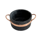 Kit Fondue de Pedra Sabão 37cm com Tigelas de Molho