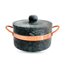 Kit Fondue de Pedra Sabão 37cm com Tigelas de Molho