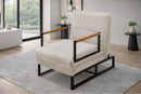 Poltrona Cama Multifuncional CompactAir em Tecido Suede